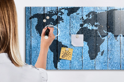 Beschreibbare magnettafel küche Brettweltkarte