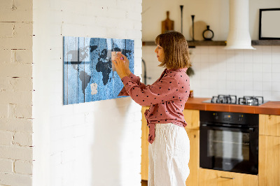 Beschreibbare magnettafel küche Brettweltkarte