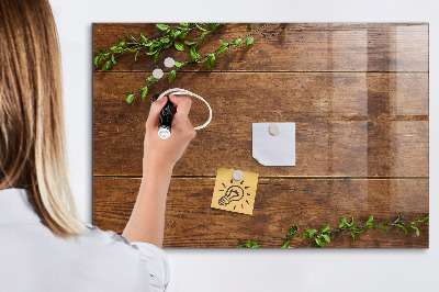 Schreib magnettafel Rustikales Holz