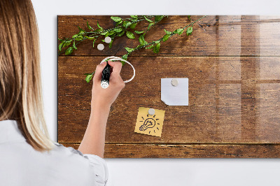 Schreib magnettafel Rustikales Holz