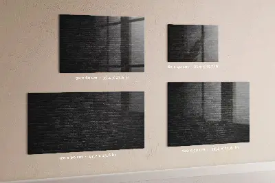 Beschreibbare magnettafel küche Dunkle Backsteinmauer