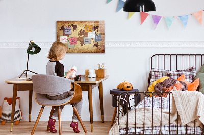 Magnetische, trocken abwischbare Tafel Alte Weltkarte