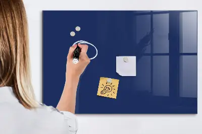 Beschreibbare magnettafel küche Marineblaue Farbe