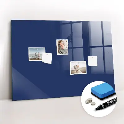 Beschreibbare magnettafel küche Marineblaue Farbe