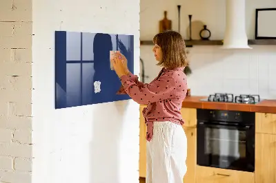 Beschreibbare magnettafel küche Marineblaue Farbe