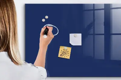 Beschreibbare magnettafel küche Marineblaue Farbe