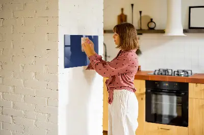 Beschreibbare magnettafel küche Marineblaue Farbe