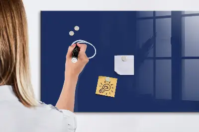 Beschreibbare magnettafel küche Marineblaue Farbe