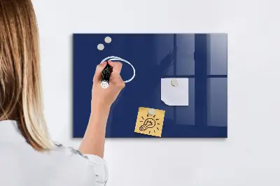 Beschreibbare magnettafel küche Marineblaue Farbe