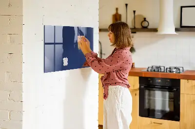 Beschreibbare magnettafel küche Marineblaue Farbe
