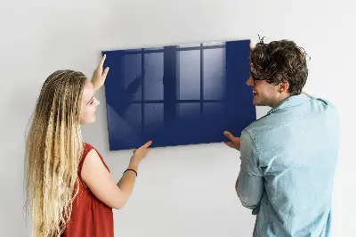 Beschreibbare magnettafel küche Marineblaue Farbe