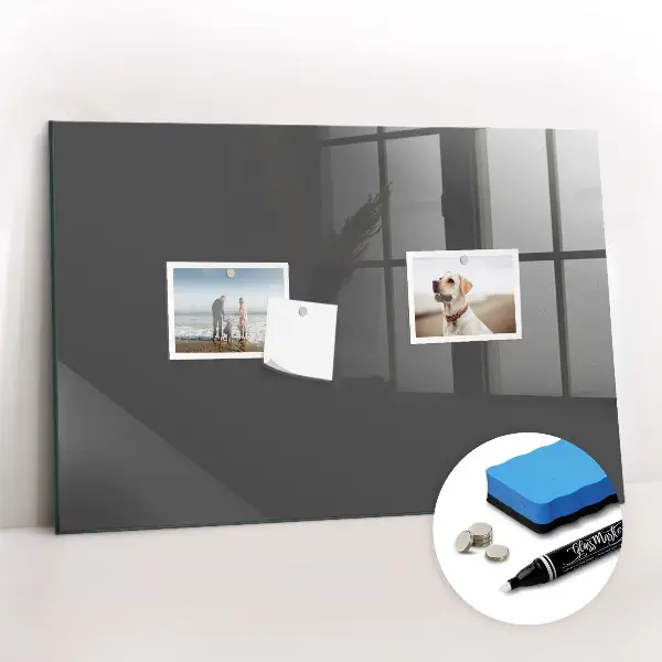 Beschreibbare magnettafel küche Farbe grau
