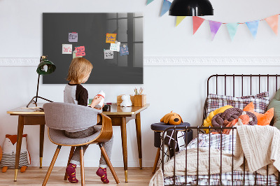 Magnettafel mit Magneten Farbe grau