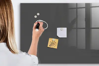 Beschreibbare magnettafel küche Farbe grau