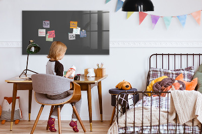 Magnettafel mit Magneten Farbe grau