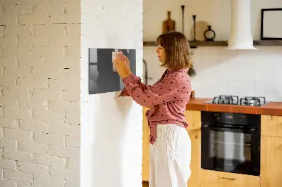Beschreibbare magnettafel küche Farbe grau