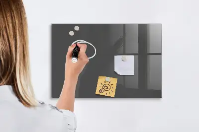 Beschreibbare magnettafel küche Farbe grau