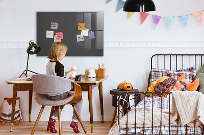 Magnettafel mit Magneten Farbe grau