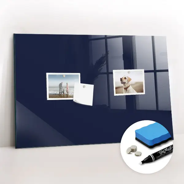 Beschreibbare magnettafel küche Dunkle marineblaue Farbe