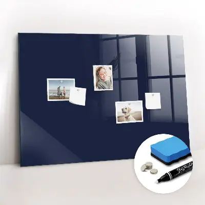 Beschreibbare magnettafel küche Dunkle marineblaue Farbe