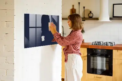 Beschreibbare magnettafel küche Dunkle marineblaue Farbe
