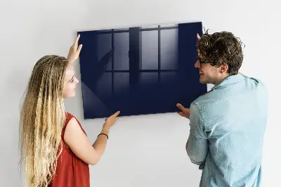 Beschreibbare magnettafel küche Dunkle marineblaue Farbe