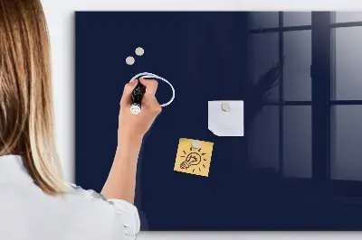 Beschreibbare magnettafel küche Dunkle marineblaue Farbe