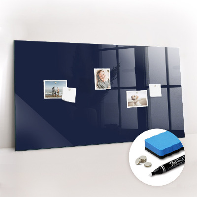 Magnettafel mit Magneten Dunkle marineblaue Farbe