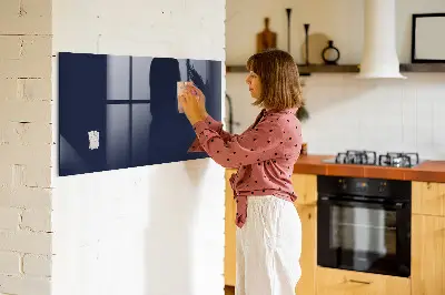 Beschreibbare magnettafel küche Dunkle marineblaue Farbe