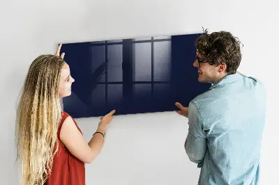 Beschreibbare magnettafel küche Dunkle marineblaue Farbe