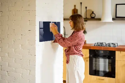 Beschreibbare magnettafel küche Dunkle marineblaue Farbe