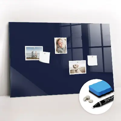 Beschreibbare magnettafel küche Dunkle marineblaue Farbe