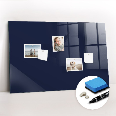 Magnettafel mit Magneten Dunkle marineblaue Farbe