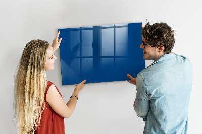 Magnetische Glastafel Farbe blau