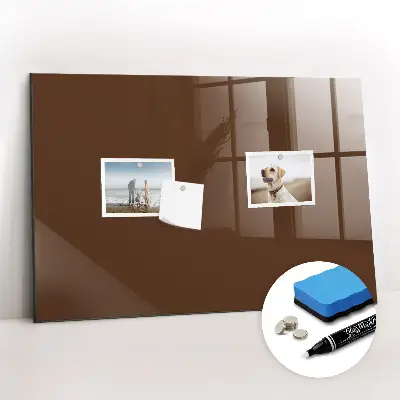 Beschreibbare magnettafel küche Braune Farbe