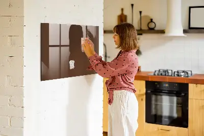 Beschreibbare magnettafel küche Braune Farbe