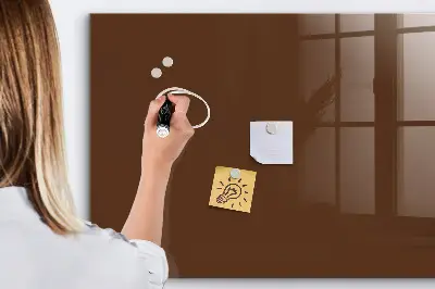 Beschreibbare magnettafel küche Braune Farbe