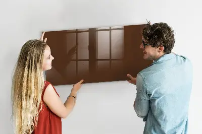 Beschreibbare magnettafel küche Braune Farbe