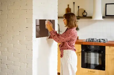 Beschreibbare magnettafel küche Braune Farbe