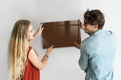 Beschreibbare magnettafel küche Braune Farbe