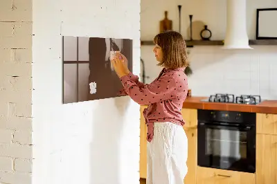 Beschreibbare magnettafel küche Braune Farbe