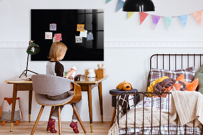 Magnetische, trocken abwischbare Tafel Farbe: Schwarz