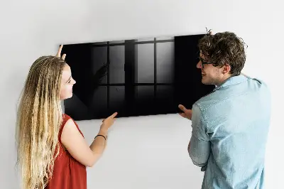 Schreib magnettafel Farbe: Schwarz