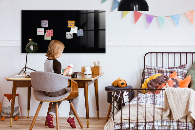 Magnetische, trocken abwischbare Tafel Farbe: Schwarz