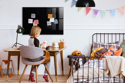 Magnetische, trocken abwischbare Tafel Farbe: Schwarz