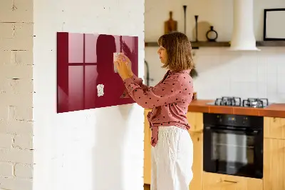 Beschreibbare magnettafel küche Burgunderrote Farbe