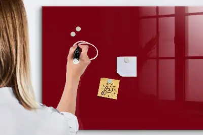 Beschreibbare magnettafel küche Burgunderrote Farbe