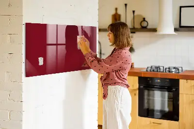 Beschreibbare magnettafel küche Burgunderrote Farbe