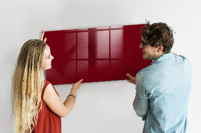 Magnettafel mit Magneten Burgunderrote Farbe