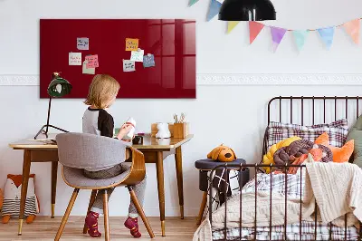 Beschreibbare magnettafel küche Burgunderrote Farbe